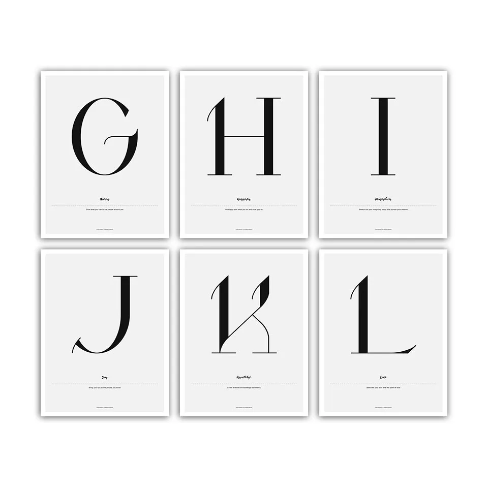 

Gohipang HD Paintings Wall Art Print Nordic Posters Pictures English Letters Modern Quotes Canvas For Office Living Room Home