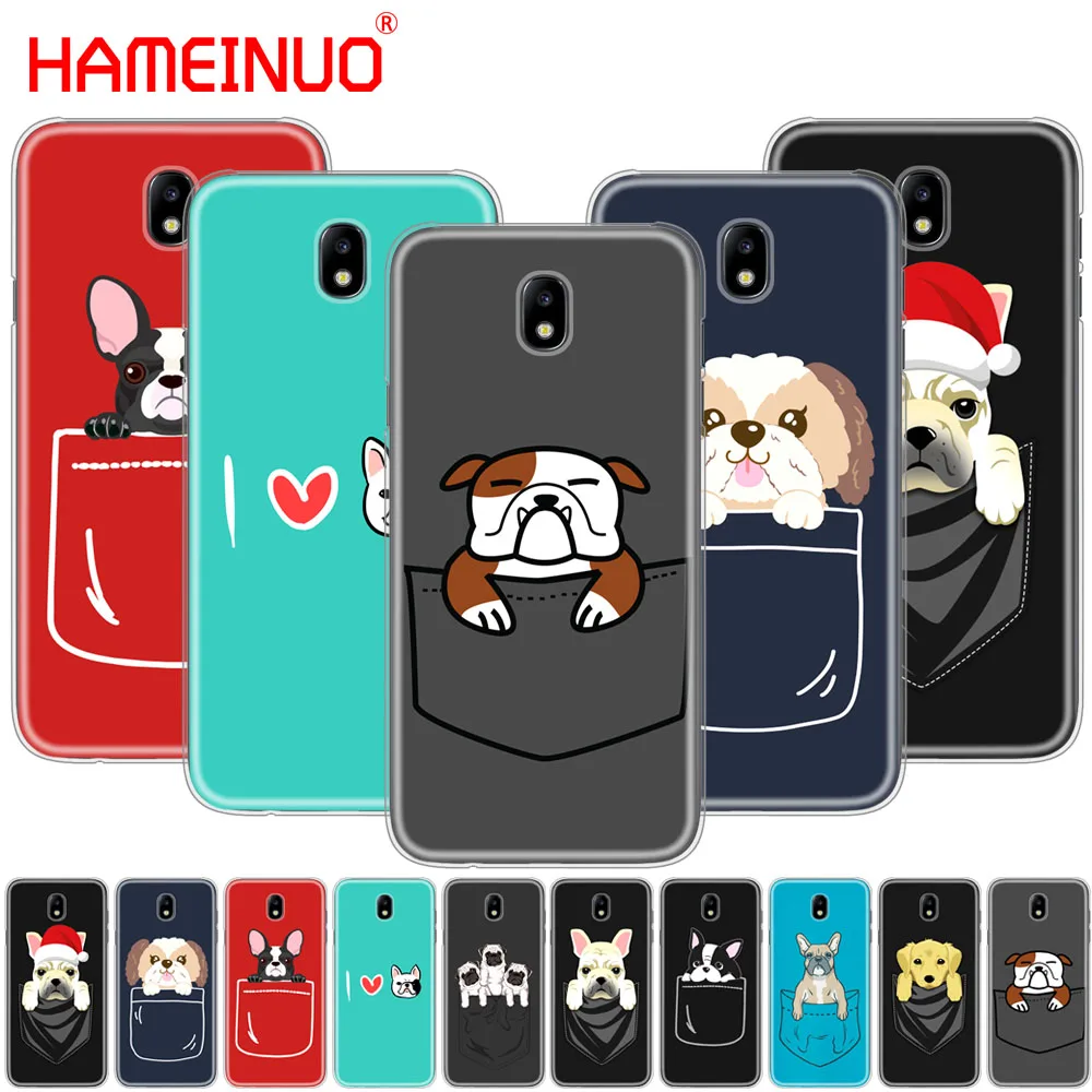 Карманный чехол HAMEINUO с рисунком бульдога для Samsung Galaxy J3 J5 J7 2017 J527 J727 J327 J330 J530 J730
