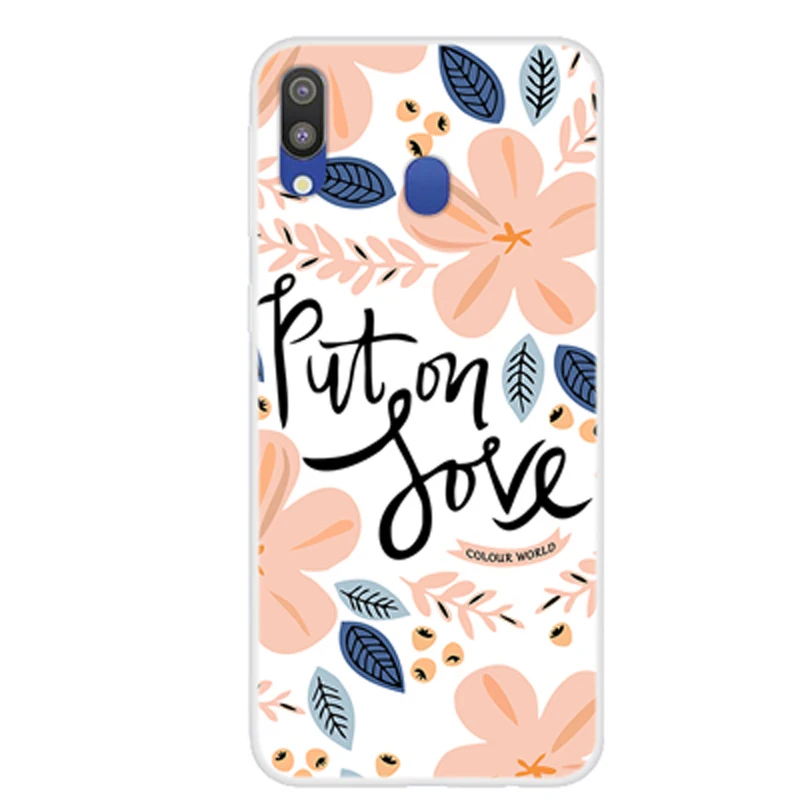 Чехол s для samsung Galaxy M20, чехол s с мультяшным рисунком, прозрачный, мягкий силиконовый чехол, чехол для Galaxy M 20 SM-M205F, оболочка, Fundas