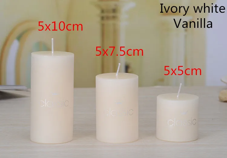 5x10cm Бездымные Классические Свечи, романтические свечи на день рождения, свадьбу, свечи для ароматерапии, ароматические свечи, доступны 8 цветов - Цвет: 5x10cm