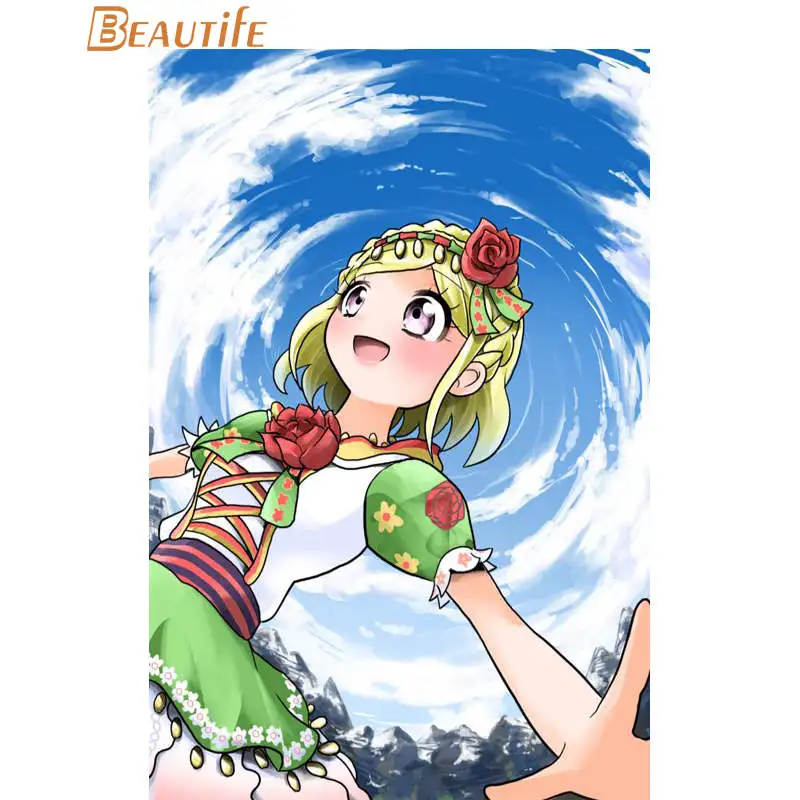 7 Pripara Idol время плакат шелковая ткань постер для декорации дома Wall Art тканевой плакат с принтом 30X45 см, 40X60cm. 50X75 см, 60X90 см - Цвет: 7