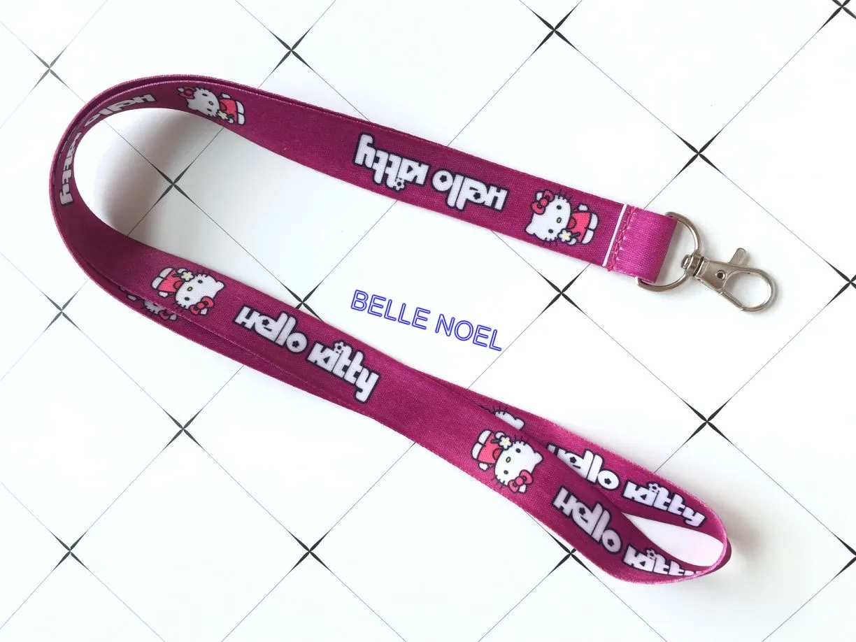 Оптовая продажа 10 шт. мультфильма hello kitty Mix шейные платки ремешки удостоверение