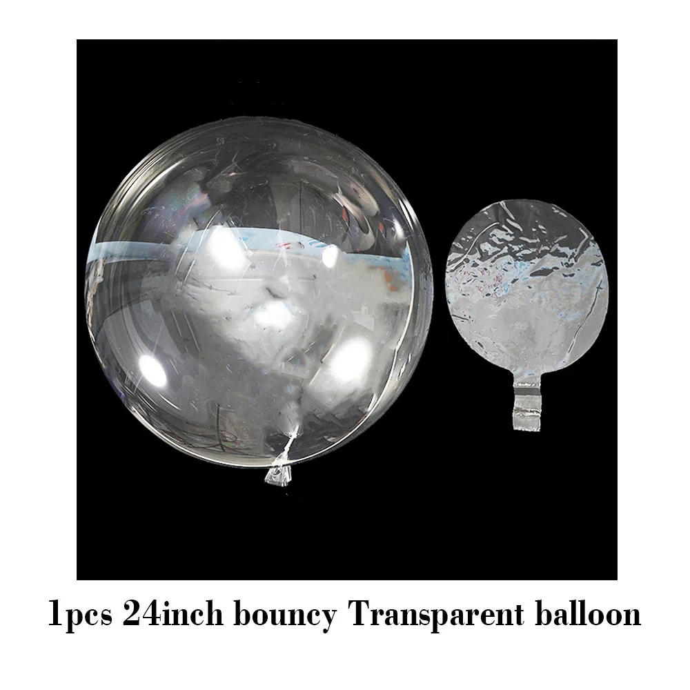24inch round balloon Amawill 1 шт., 18/24 дюйма, светящиеся светодиодные шары, прозрачные баллоны с гелием, товары для дня рождения, свадьбы, Дня Святого Валентина, декор 75D - Цвет: 24inch round balloon