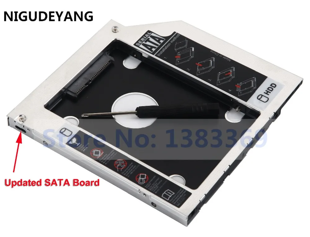 NIGUDEYANG 2-й жесткий диск HDD SSD Caddy адаптер для HP ProBook 430 440 450 455 470 G3 GUD1N DU-8A6SH | Компьютеры