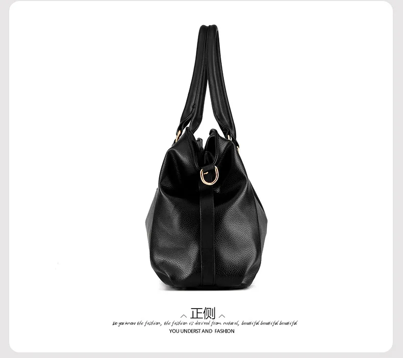 New PU Handbag Leisure High Capacity Solid Color Soft Shoulder Female Bag Mobile documents | Багаж и сумки