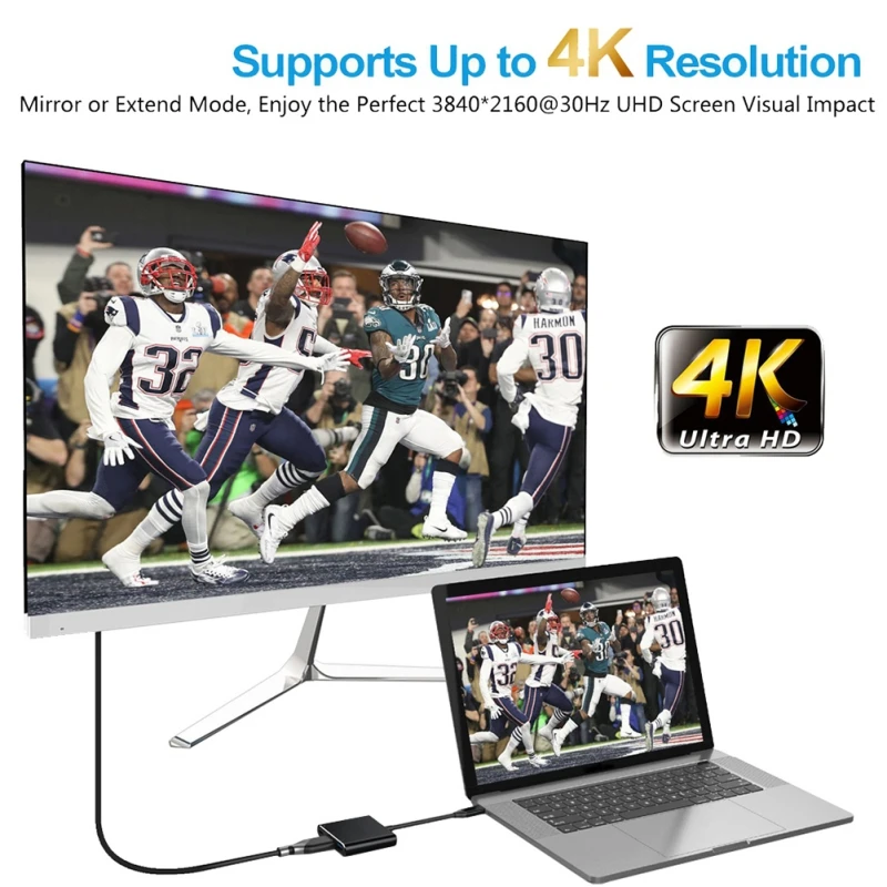 Адаптер для цифрового мультимедийного адаптера с разъемом USB c на HDMI и 3 0
