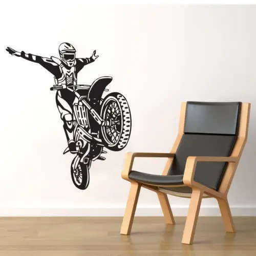 

Bike Motorcycle Motocross Sport Wall Sticker Home Decor Vinyl Wall Decals Art Room Decor/Free shiping