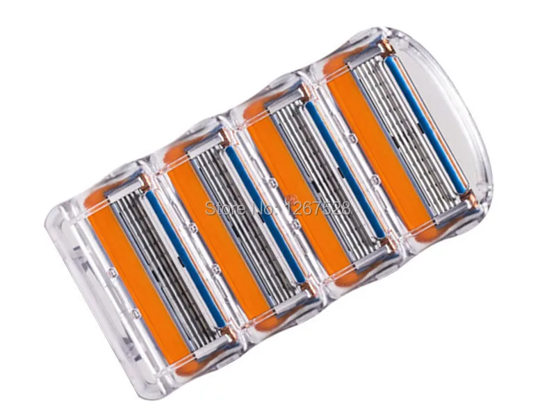 4 шт./лот 5 слоев Лезвия мужская Лицо бритва бритвы лезвия Для Мужчин Точилка