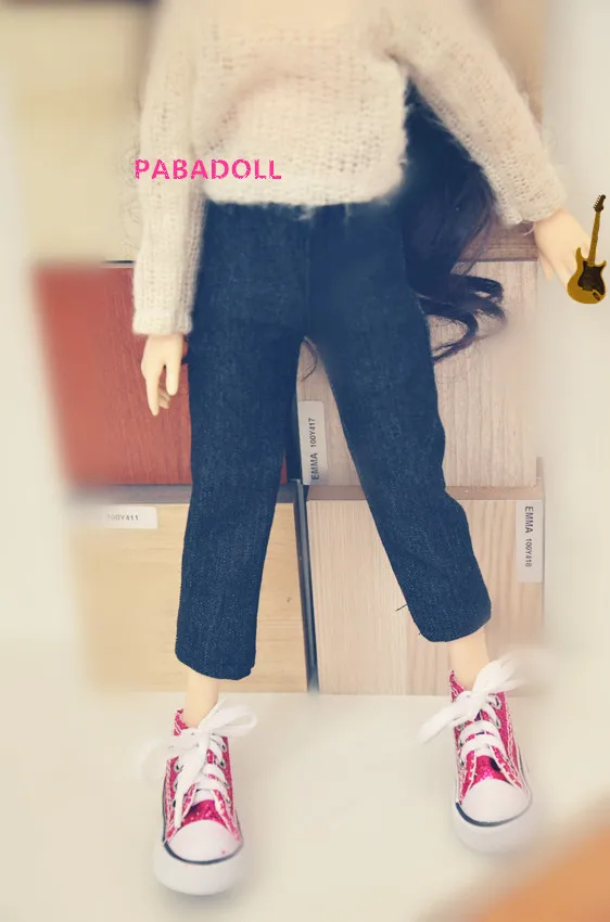 Укороченные джинсы для девочек и мальчиков BJD 1/6 YOSD 1/4 MSD 1/3 SD16 Одежда кукол CWB76|doll