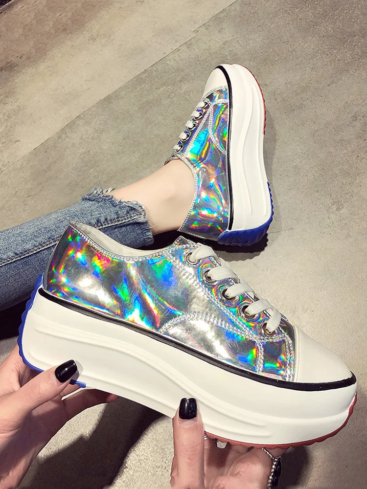 Женские кроссовки обувь на платформе Zapatos De Mujer неглубокие повседневные туфли с