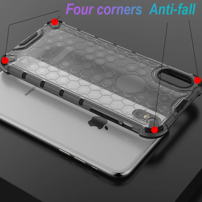 Luxury Shockproof Rugged Hybrid Armor Case For iPhone XS Max XR X 8 7 6s 6 Plus Tough Plastic Hard Impact Back Cover |
