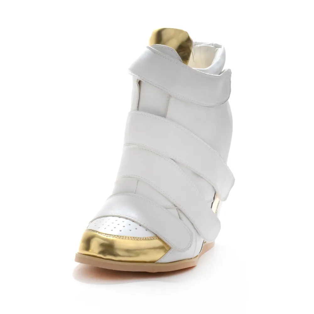 Оригинальные женские ботильоны Модные ботинки на танкетке с круглым носком