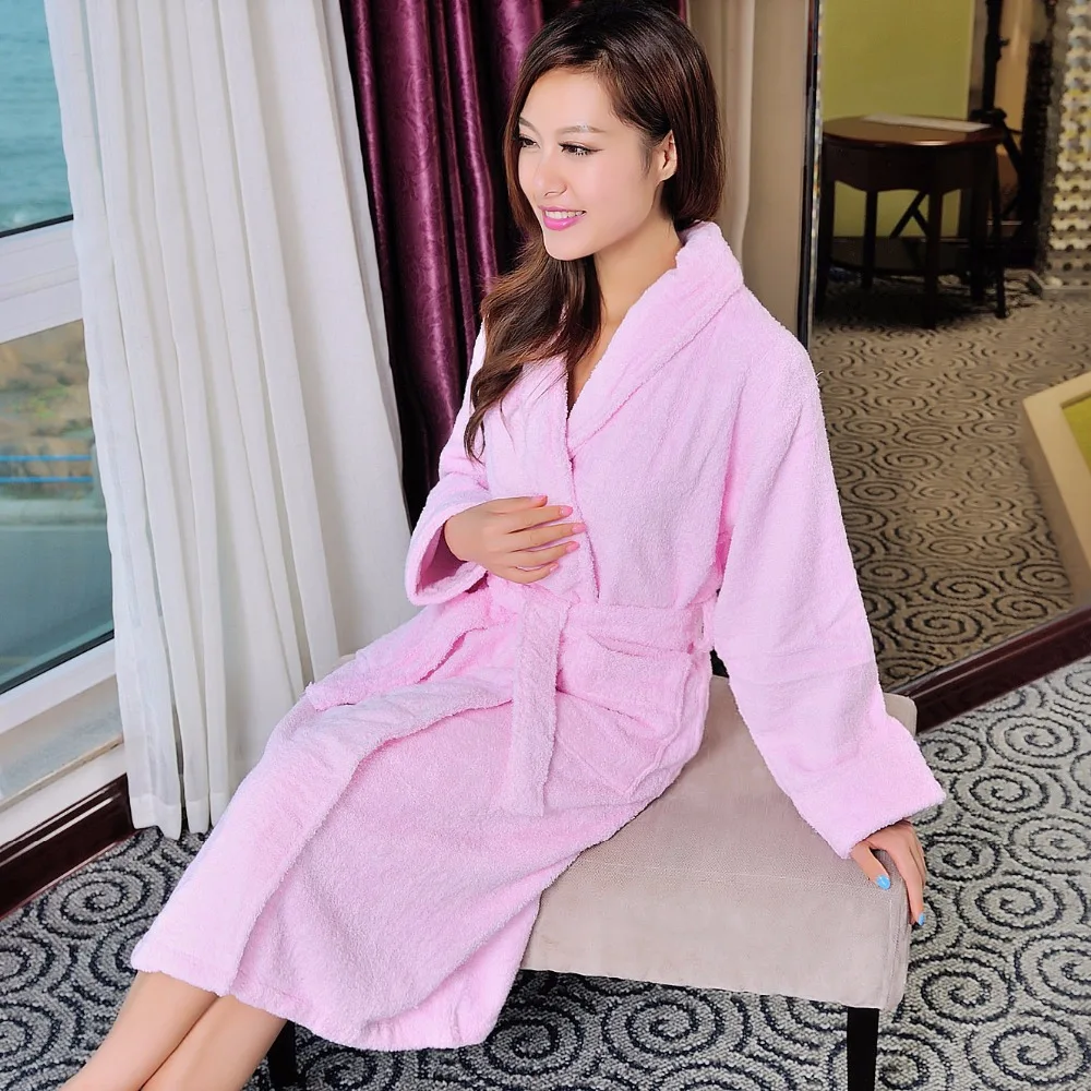 Халат женский из 100% хлопка флисовая одежда для сна подружки невесты ночная