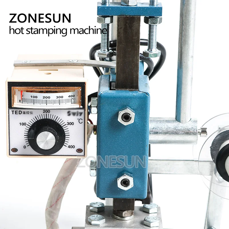 ZONESUN 5 см x 7 ручная машина для тиснения пвх бумаги пластика горячей фольги