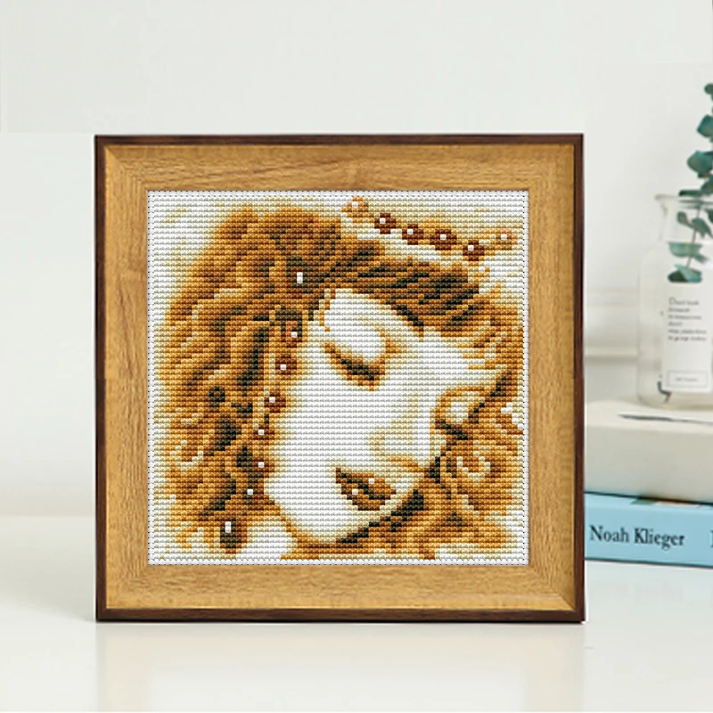 Вышивка картины рукоделие наборы крестиков маленькая блондинка принцесса