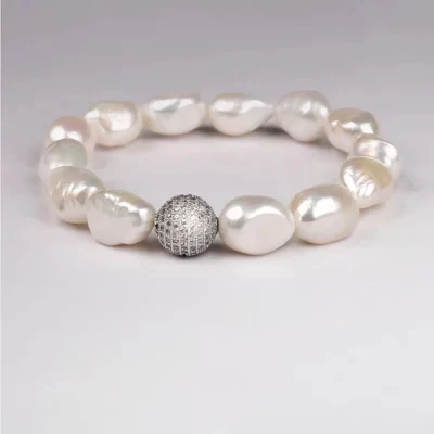 Женский браслет с бусинами шармами в стиле барокко|bracelet natural|pearl braceletbracelet crystal |