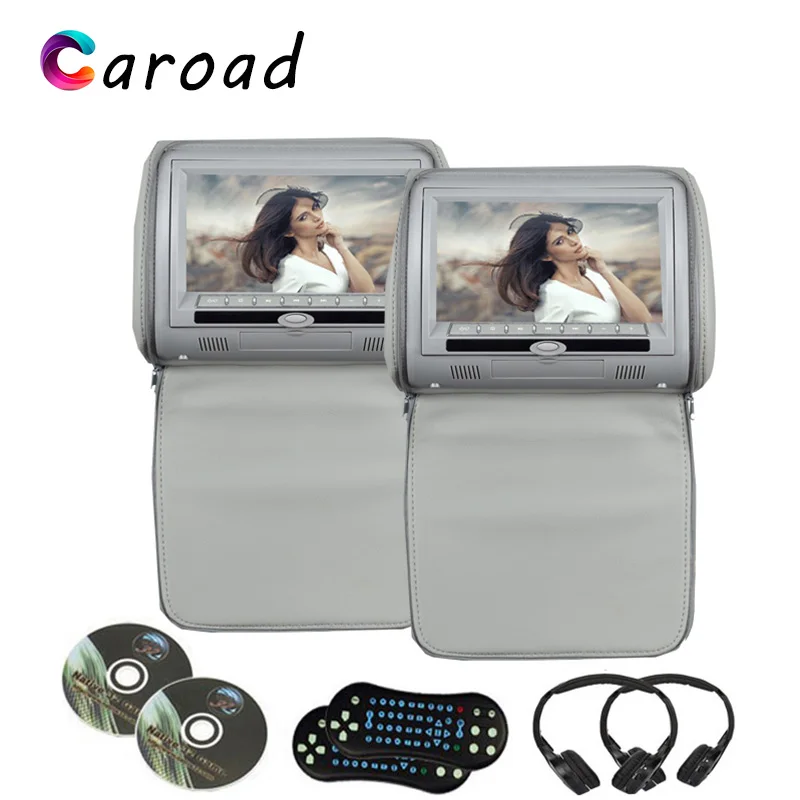 Caroad 2 шт 7 дюймов Автомобильный подголовник dvd плеер монитор Цифровой Экран с
