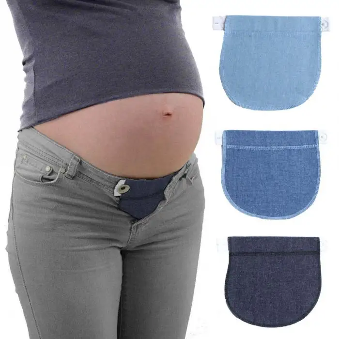 Pants Belt Extension Buckle Button Lengthening Extended For Pregnancy Pregnant Women DTT88