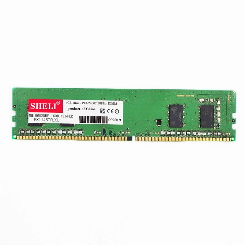 Шели 4 Гб 1Rx16 PC4 2400T DDR4 2400 МГц 288Pin небуферизованный модуль памяти DIMM для
