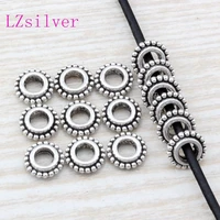 300pcs tibetan silver alloy dotted rim rondelle spacers beads 8 5mmx8 5mmx2 5mm diy jewelry d7