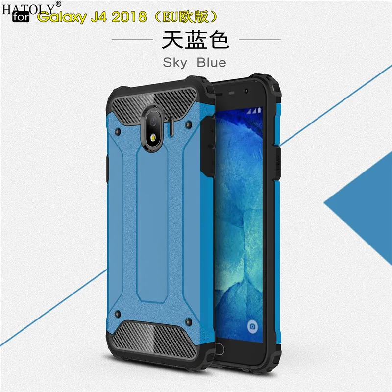 Чехол для Samsung Galaxy J4 противоударный прочный защитный чехол силиконовый бампер