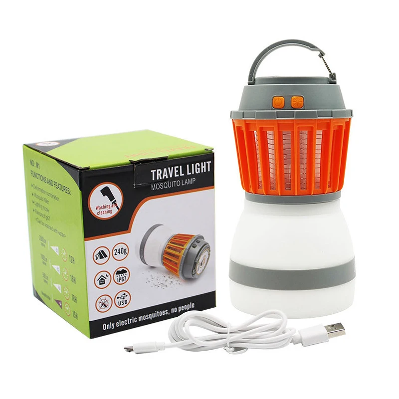 Лампа для уничтожения комаров на солнечной батарее ловушка насекомых фонарик