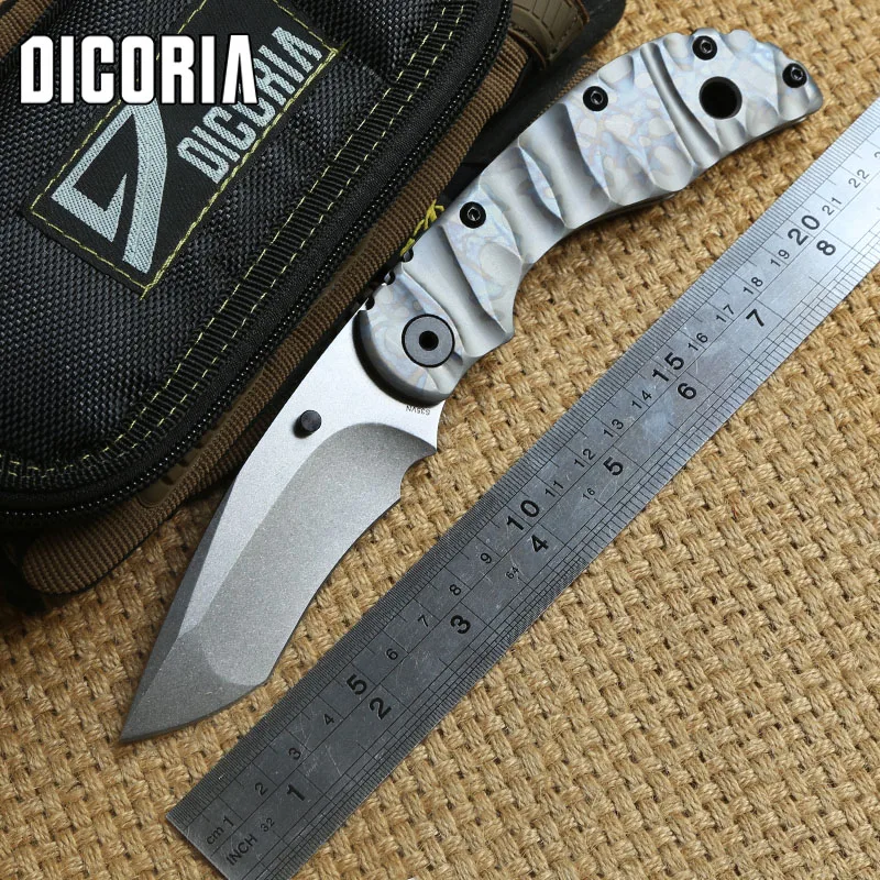 Dicoria ST RC тактический складной Ножи Титан ручка S35vn Лезвие Отдых Охота Открытый