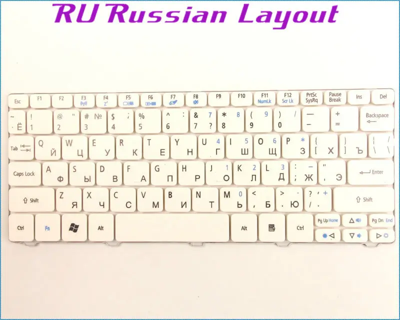 Русская клавиатура для ноутбука Acer Aspire One Happy happy2 новая белая|keyboard for acer|keyboard acer