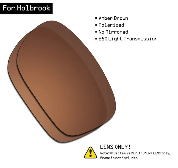 Amber Brown SmartVLT поляризованные солнцезащитные очки замена линз для Окли Холбрук-янтарно-коричневый - Цвет линз: Amber Brown
