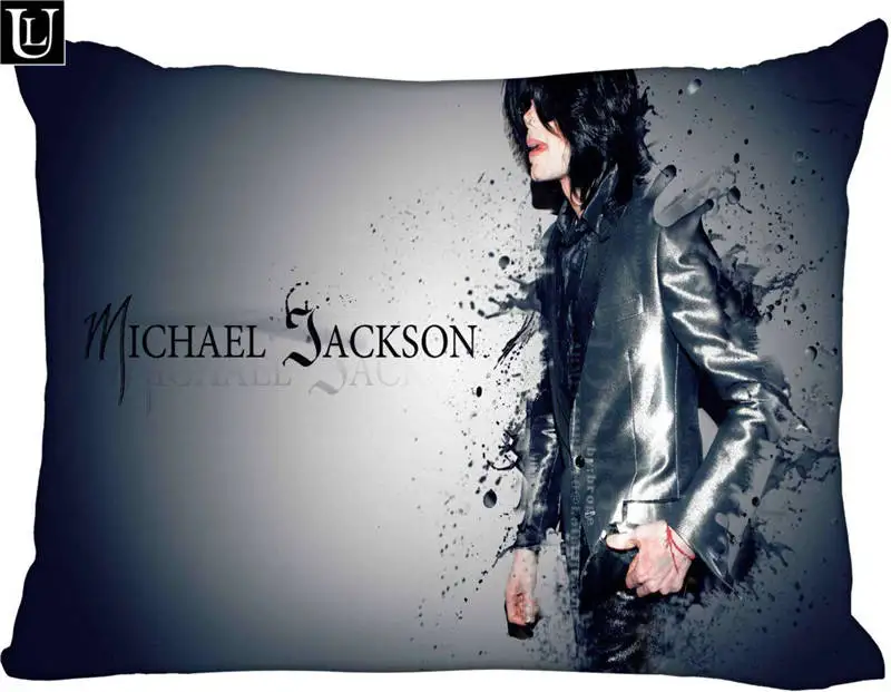 

Custom Michael Jackson Rectangle Pillowcase zipper Classic Pillow Case DIY Pillow Case With Your Picture 20x30inch two sides