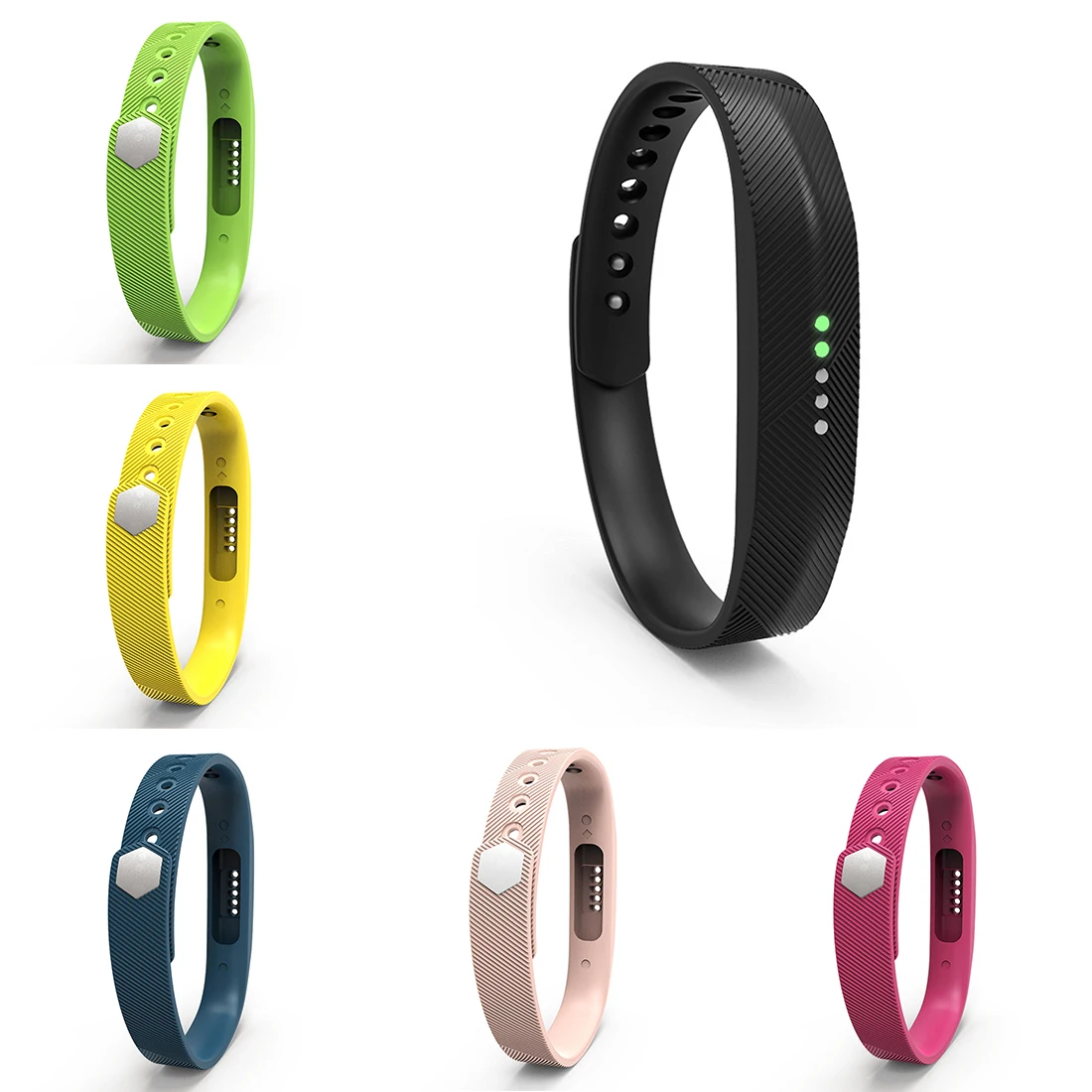 Цветной силиконовый браслет на запястье для Fitbit Flex 2 сменный ремешок часов Смарт