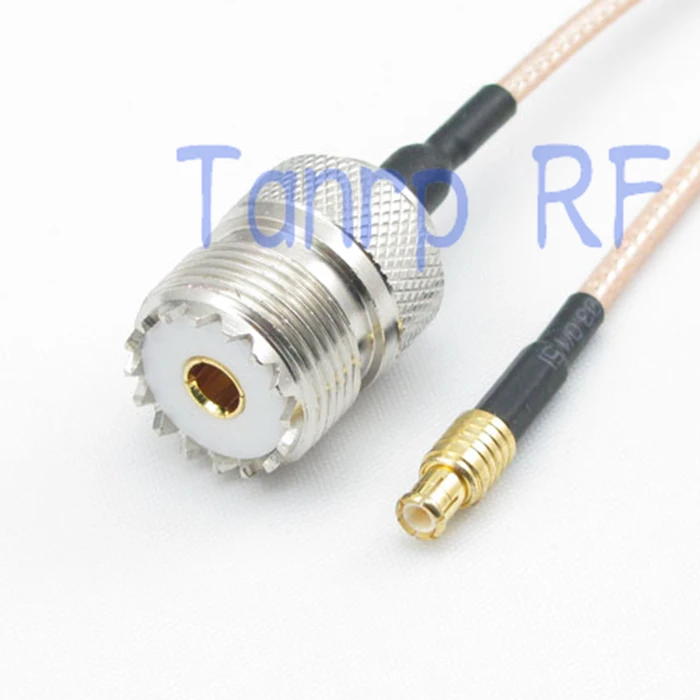 

10pcs 6in UHF SO239 female jack to MCX male plug RF adapter connector 15CM Pigtail coaxial jumper cable RG316 extension cord