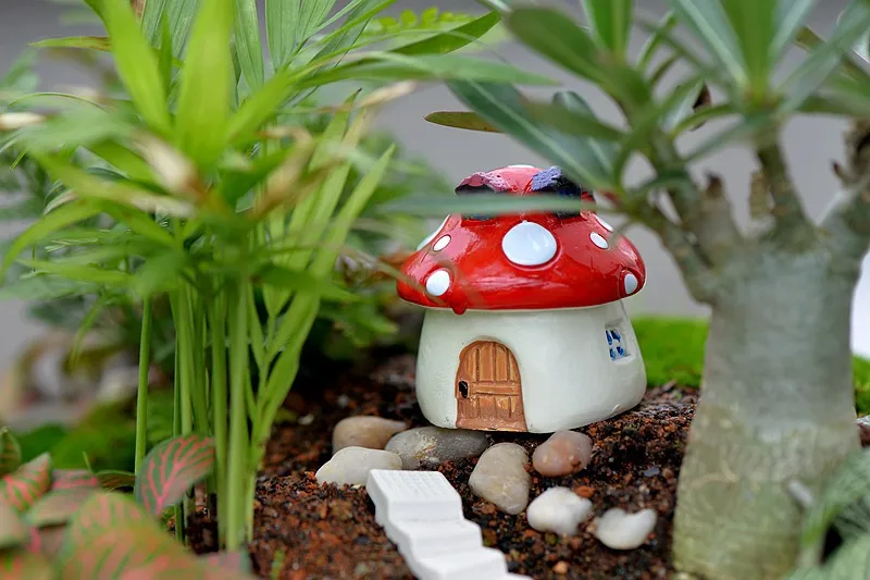 1 шт. маленький искусственный домик для сказочные миниатюрюры украшения