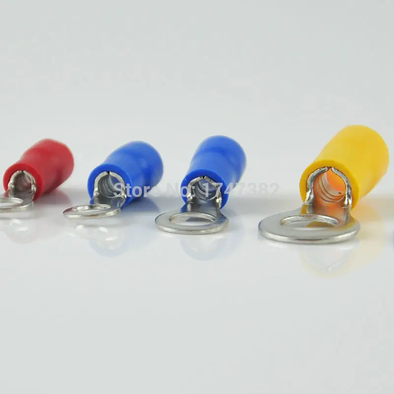 100 шт. обжимный соединитель для электрических проводов|connector awg|insulated ring terminalsring