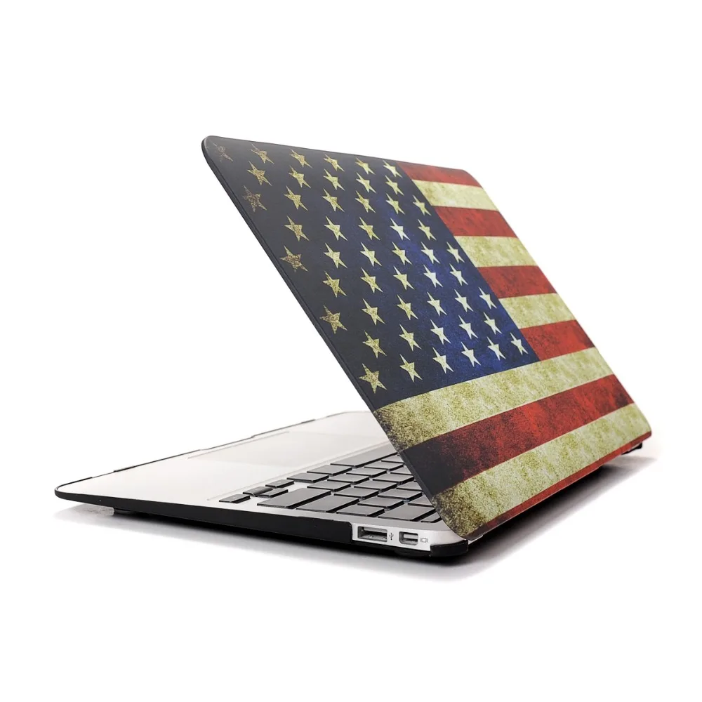 Жесткий защитный чехол с американским флагом для MacBook Air 11 13 дюймов Pro 15 retina
