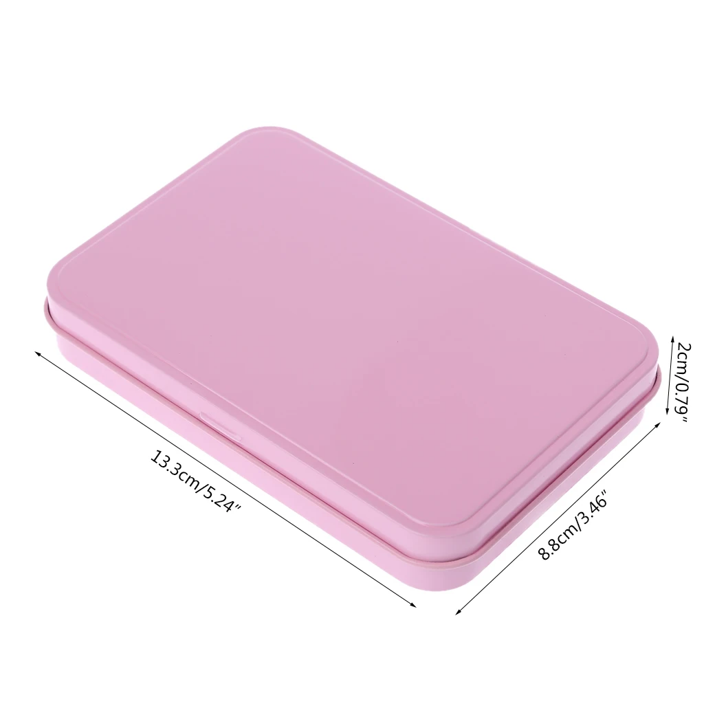 Розовый чехол-органайзер маленький металлический ящик для хранения денег