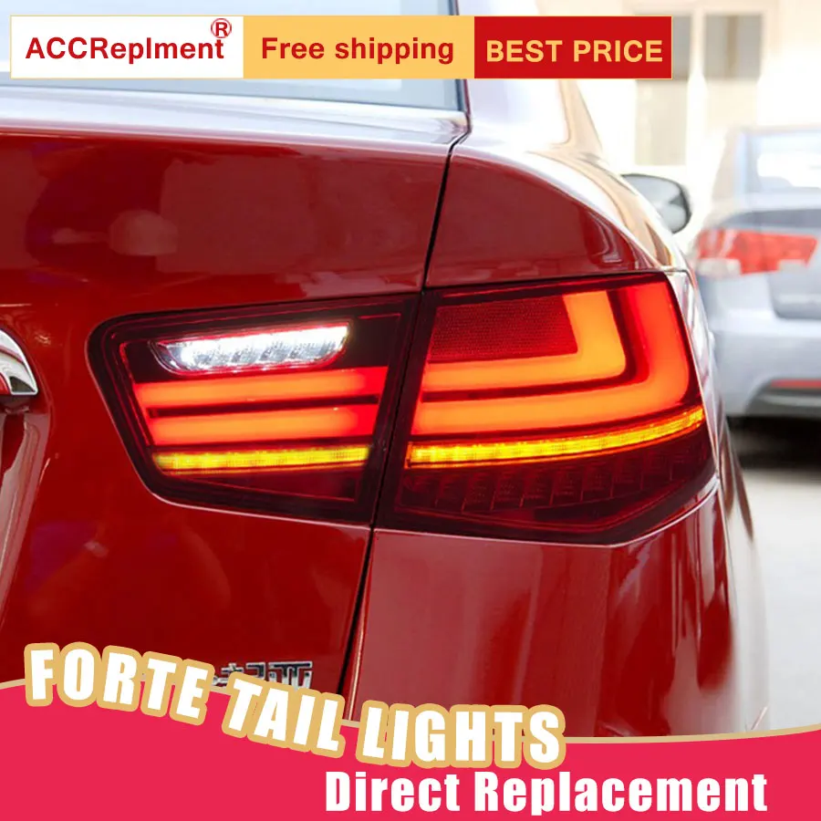 Автомобильный Стайлинг светодиодный задний фонарь для Kia Forte светильник s 2010 2013 DRL
