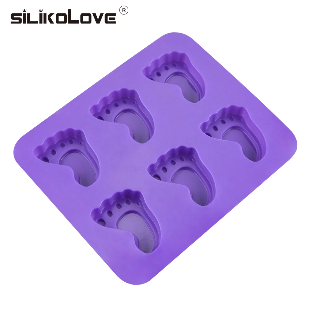 SILIKOLOVE лодыжки сердце форма 6 полости силиконовая форма для шоколада форма для выпечки украшения торта FDA/CIQ экологичная