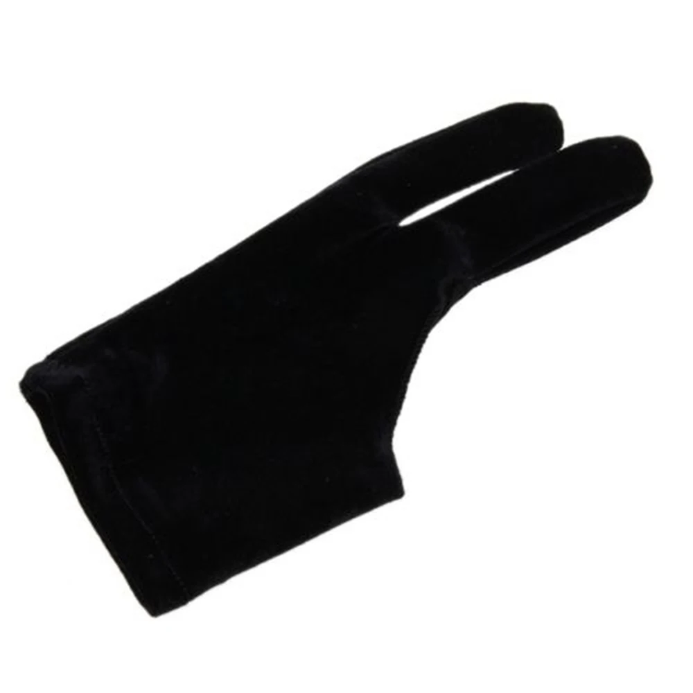 Хорошие унисекс Мужские и женские черные бархатные перчатки с двумя пальцами