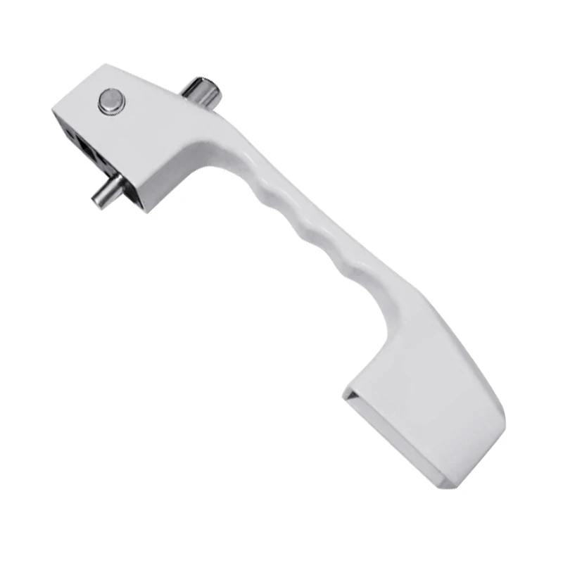 White 6X14MM 1 шт. дверь окно ручка велосипедный алюминиевый замок Pull Handle Блокировка кнопок дропшиппинг - Цвет: White 6X14MM