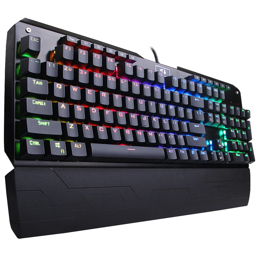 Механическая клавиатура Redragon K555 INDRAH игровая с RGB подсветкой 104 клавиш подставкой