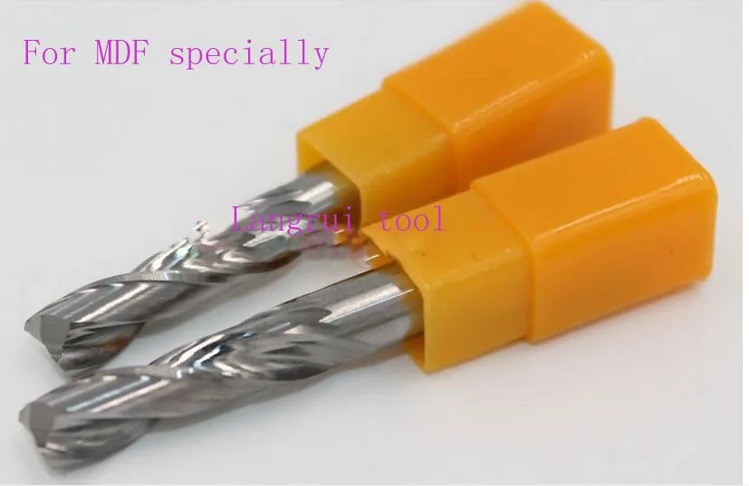 

5pcs 6D*25C*55L A Series MDF specially cutting Carbide CNC 2Flutes Spiral Bit End Mill Cutter