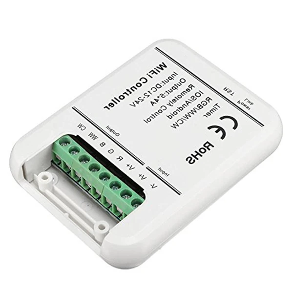 

DC12-24V Wireless Wifi LED Strip RGB W Controller 5 Ch For IOS Android Phone App