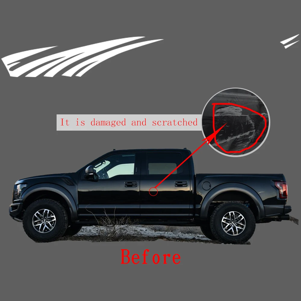 Стикеры s для TOYOTA Hilux Tundra творческий автомобиль аксессуары Deacls покрытие автомобиля царапин DIY стильный дизайн автомобиля pvc автомобильный Стикеры комплект из 2 предметов