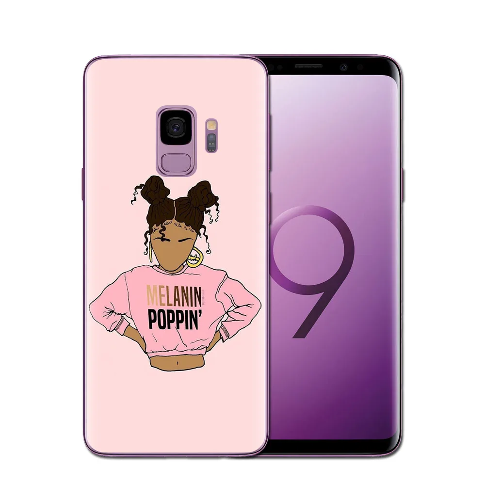 2bunz Melanin Poppin Aba Чехлы для Samsung Galaxy S6 S7 Edge S8 S9 Plus A8 2018 J3 J5 J7 A3 A5 A7 2016 2017 чехол | Мобильные