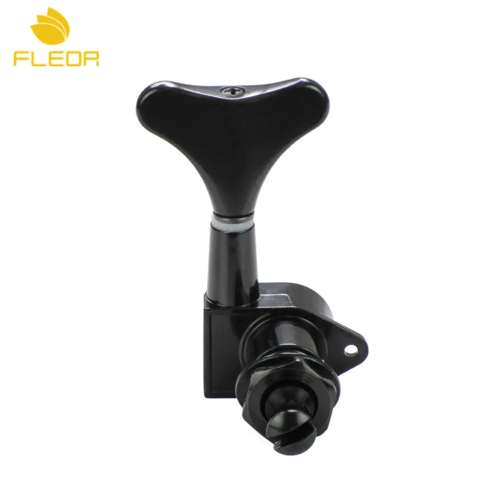 FLEOR 6 шт./компл. черный закрытый 5/6 струнный басовый тюнинговый колышки ключи 3L3R