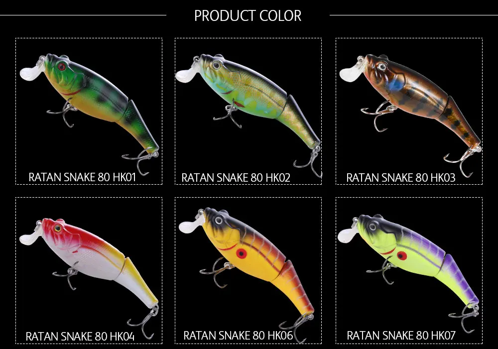 MAKEBASS Crankbait мульти-шарнирная 2 секции BassBaits 3in0. 44oz рыболовные приманки Swimbait HardBaits Искусственные воблеры рыболовные снасти