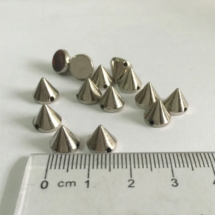 Новые ABS 8 мм Серебряные Шипы мешочек ручного изготовления Кожа ремесло