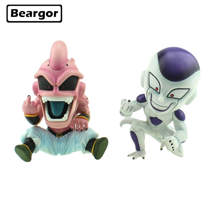 Милый аниме Dragon Ball Z Majin Boo Buu & Freeza Frieza Забавный средний палец GK Ver. В коробке ПВХ