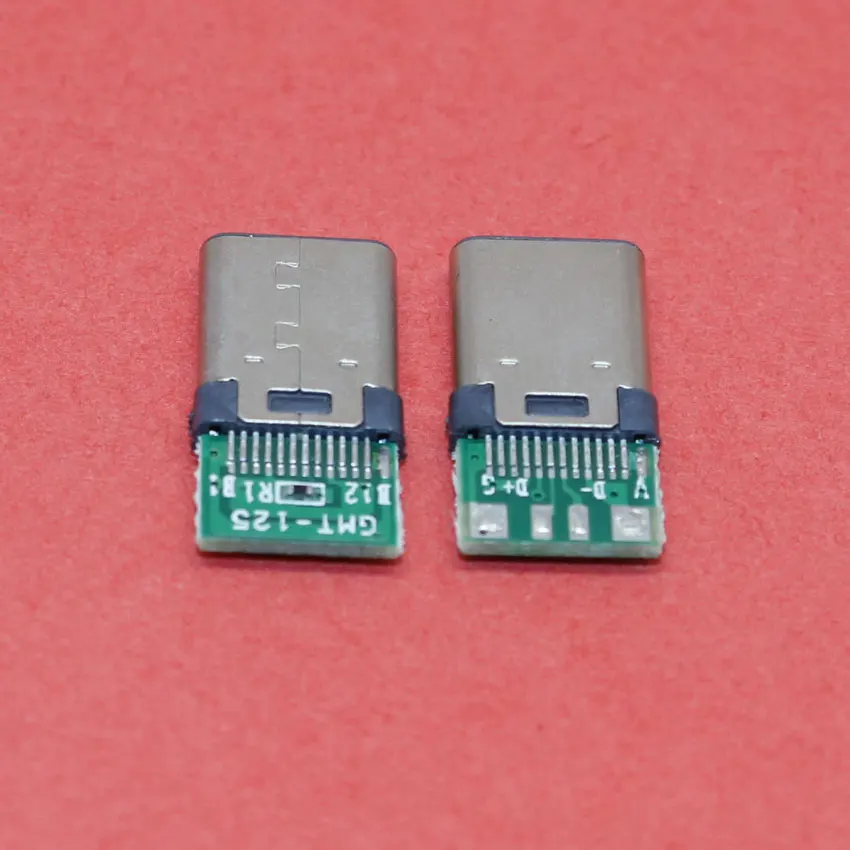 ChengHaoRan DIY 24pin USB 3 1 Тип C USB-C Штекерный разъем типа SMT с печатной платой MC-376 |